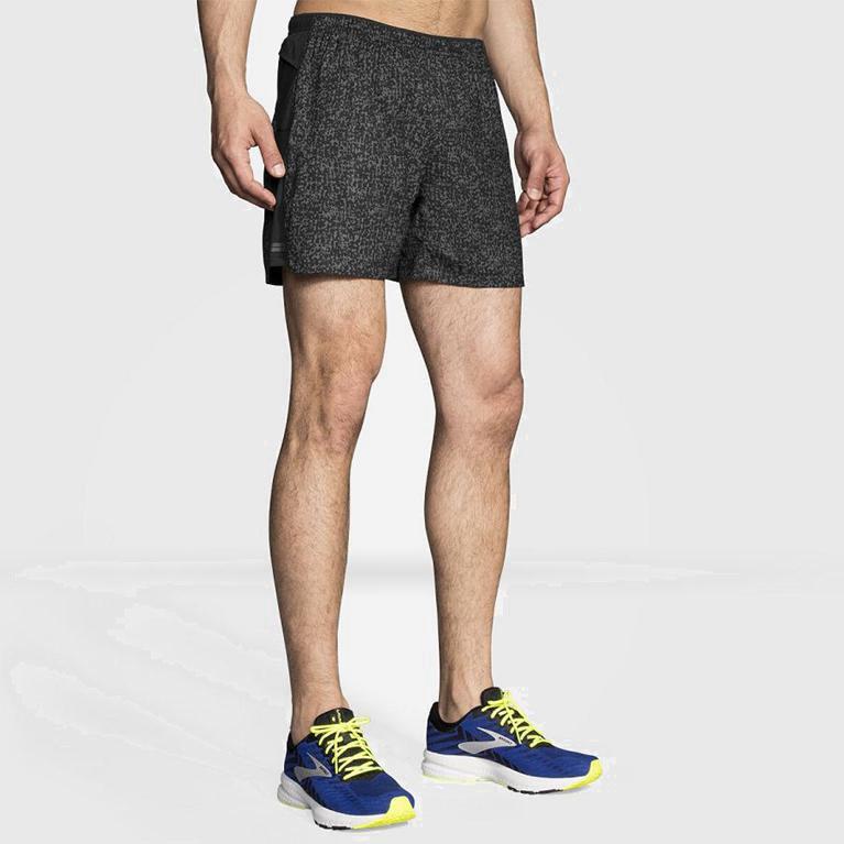 Brooks Sherpa 5 Men's Running Shorts UK Online - Grey (WIDVN3790)